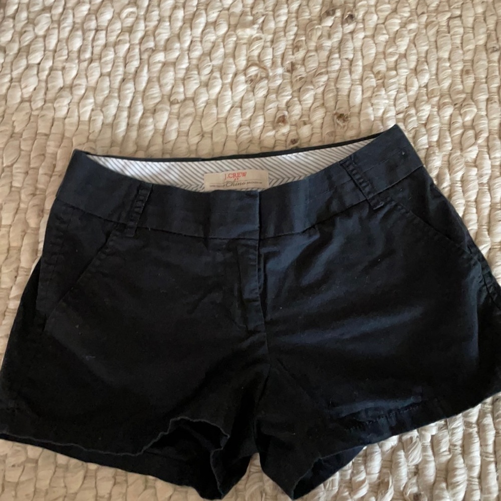 JCrew Black Chino Shorts